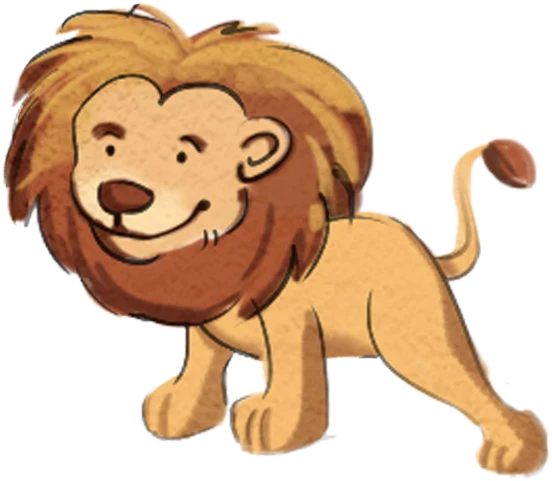 A friendly lion